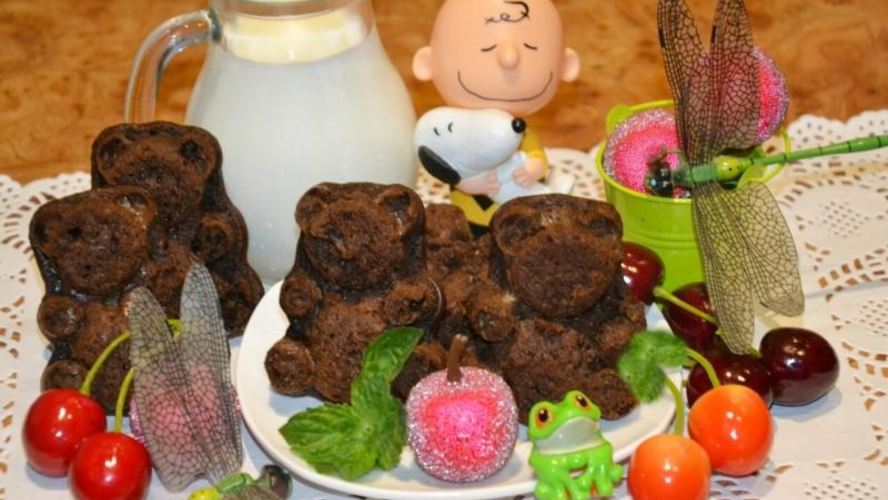 Рецепт шоколадно-банановые маффины мишка барни