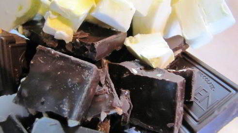 шоколадно-орехово-вишневые маффины