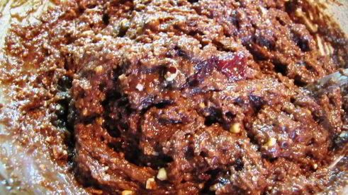 шоколадно-орехово-вишневые маффины