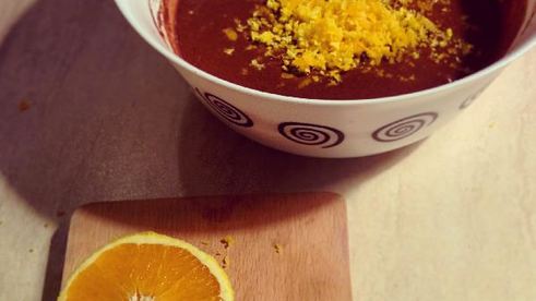 шоколадные маффины с апельсином и грецкими орехами