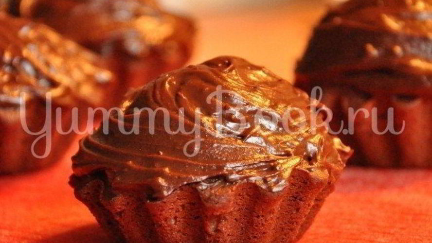 Рецепт шоколадные маффины с кремом