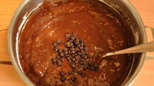 шоколадные маффины с кремом