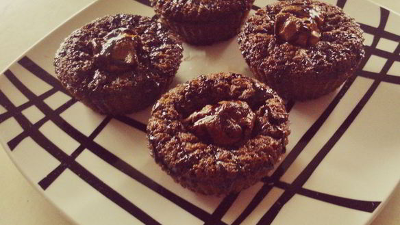 Рецепт Шоколадные маффины с маленькими кусочками шоколада