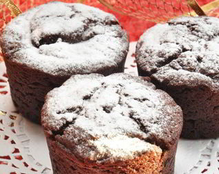 Шоколадные заварные маффины