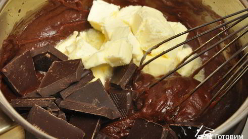 шоколадные заварные маффины