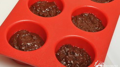 шоколадные заварные маффины