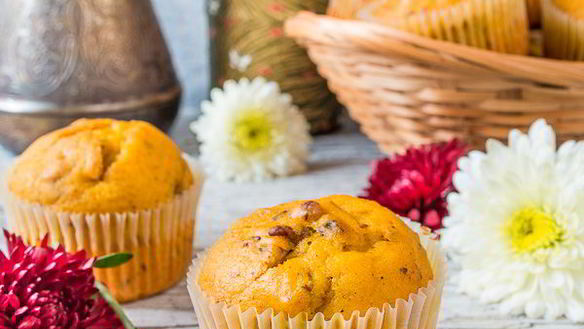 Рецепт Тыквенные маффины с орехами