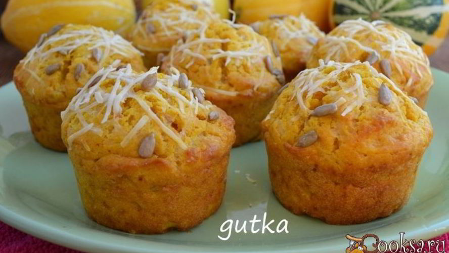 Рецепт тыквенные маффины с сыром