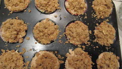 яблочные маффины с корицей и штрейзелем