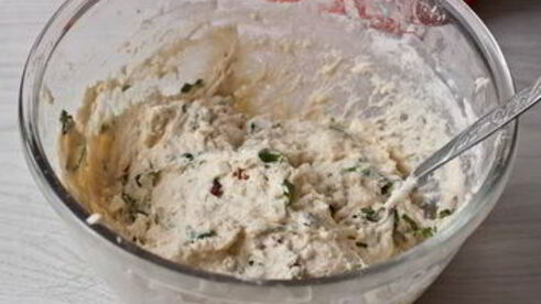 закусочные маффины с фетой и зеленью