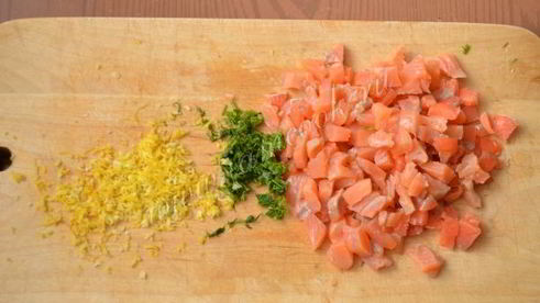 закусочные маффины с семгой