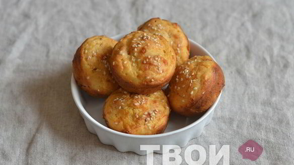 Рецепт Закусочные маффины с ветчиной и сыром