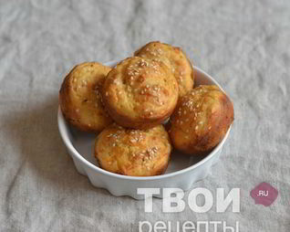 Закусочные маффины с ветчиной и сыром