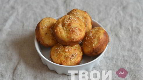 закусочные маффины с ветчиной и сыром