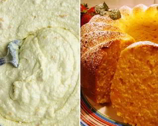 Манник на кефире с яблоками