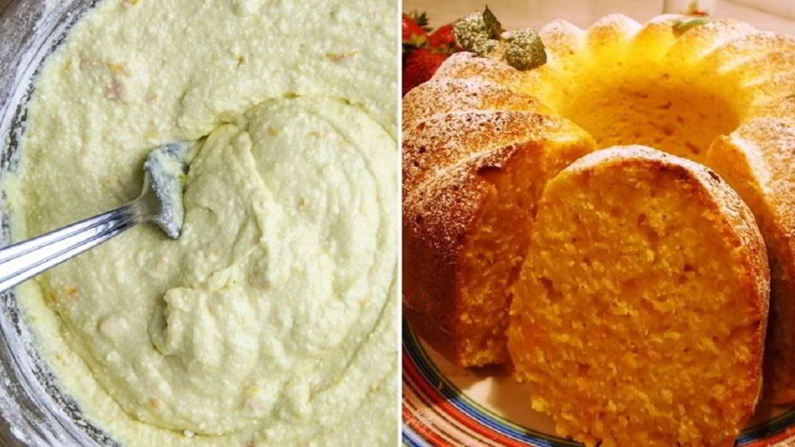 Рецепт манник на кефире с яблоками