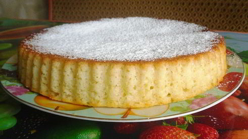 манник на кефире с яблоками