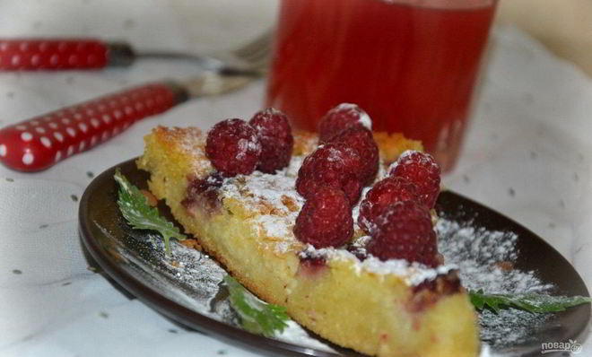 Манник с творогом в духовке