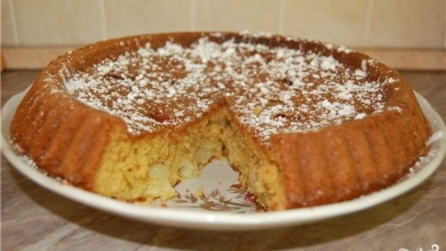 Рецепт манник с яблоками