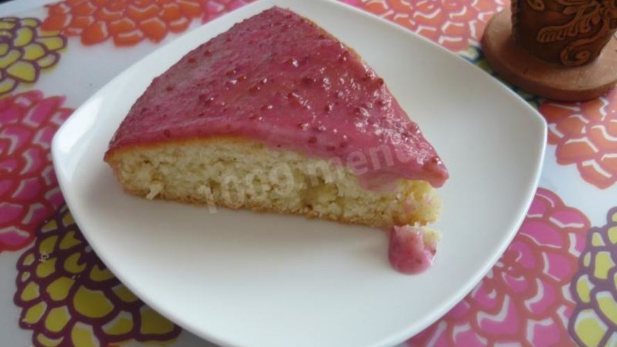 Рецепт манник со сметано-ягодным кремом