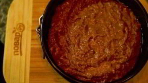 постный шоколадный манник с миндалем