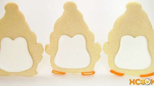 новогодняя выпечка пингвинята