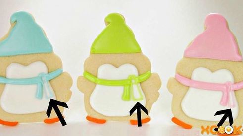 новогодняя выпечка пингвинята