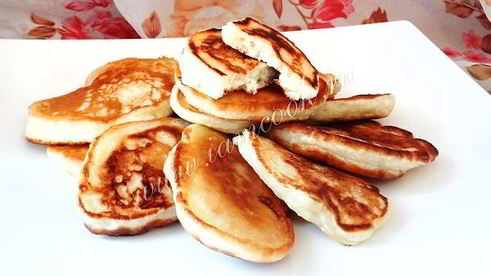 дрожжевые оладьи без яиц