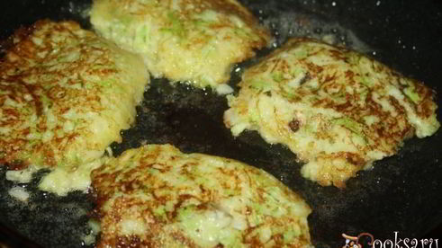 кабачковые оладьи с кукурузной мукой