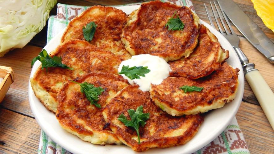 Рецепт капустные оладьи из капусты