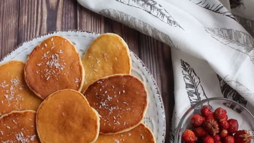 Рецепт кокосовые оладьи