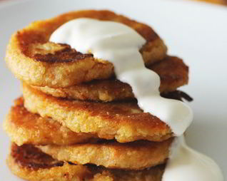 Морковно-яблочные оладьи с геркулесом