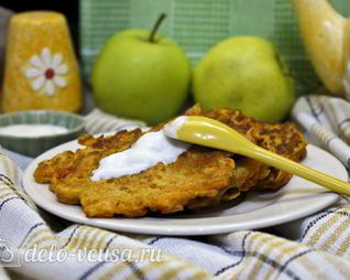 Морковные оладьи
