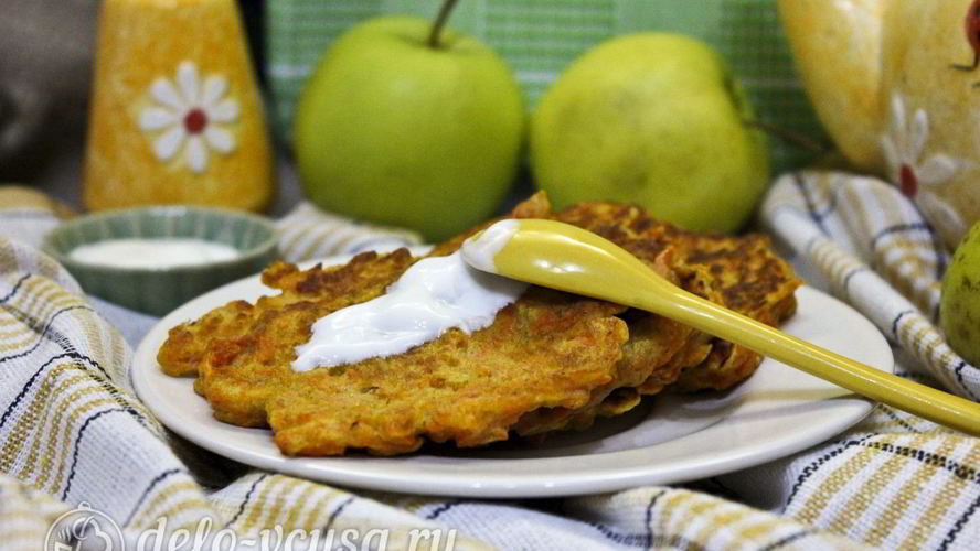 Рецепт морковные оладьи