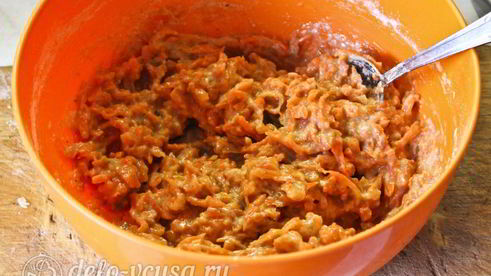 морковные оладьи