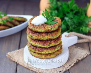 Оладьи из кабачков без яиц