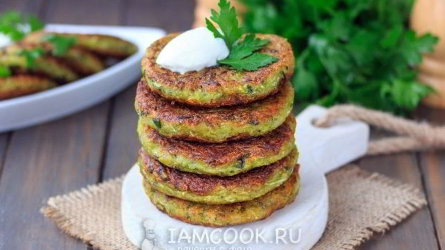 Рецепт оладьи из кабачков без яиц