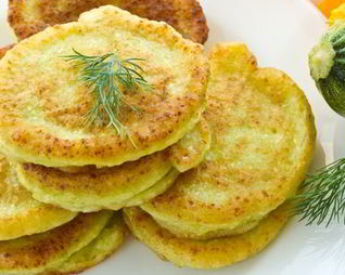 Оладьи из кабачков на кефире