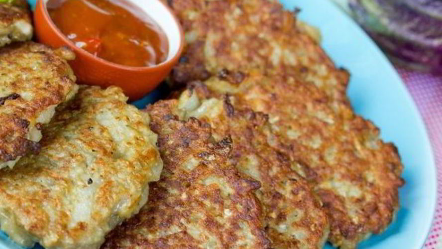 Рецепт оладьи из кабачков с фаршем