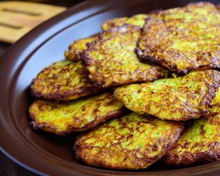 Оладьи из кабачков с сыром