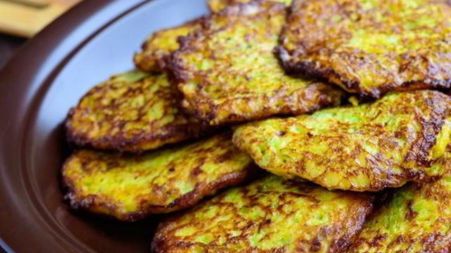 Рецепт оладьи из кабачков с сыром