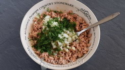 оладьи из рыбных консервов