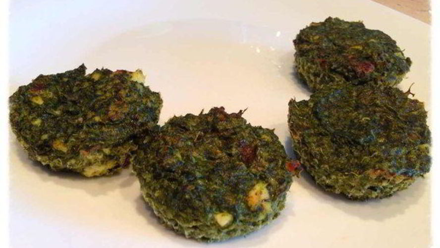 Рецепт оладьи из шпината с творогом