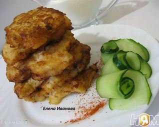 Оладьи из цветной капусты с сыром