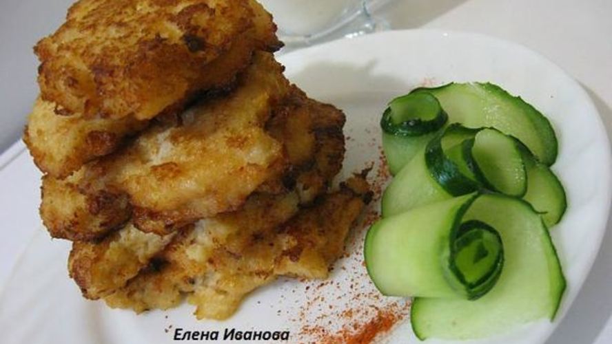 Рецепт оладьи из цветной капусты с сыром