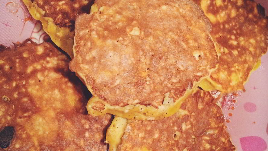 Рецепт оладьи из тыквы и овсяных хлопьев