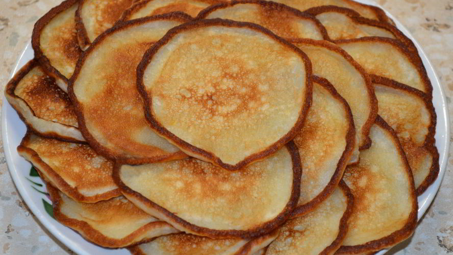 Рецепт оладьи на йогурте и кефире