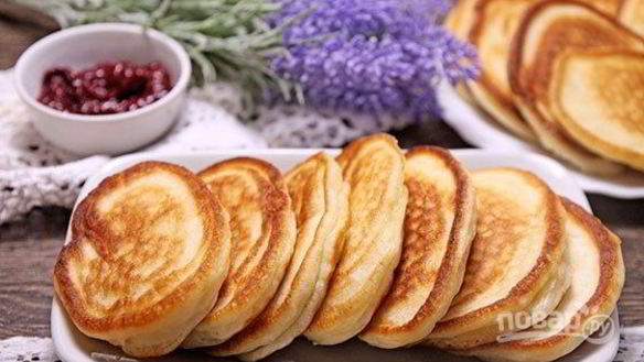 Рецепт Оладьи на кефире классические