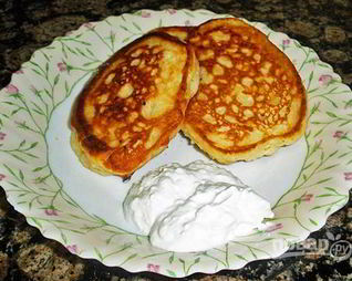 Оладьи на кефире с творогом