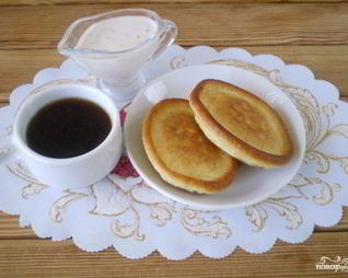 Оладьи на кефире с яйцами